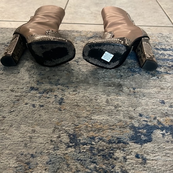 GUCCI BOOTS ANKLE LILLIAN PYTHON WITH HORSEBIT DETAIL $1,595 sz IT 37 - Picture 4 of 8